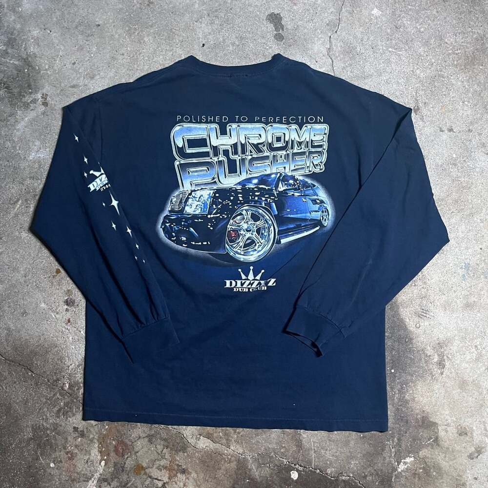 Vintage Dizzyiz Dub Club Chrome Pusher Long Sleeve T-Shirt